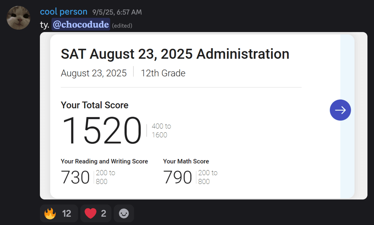 Score screenshot