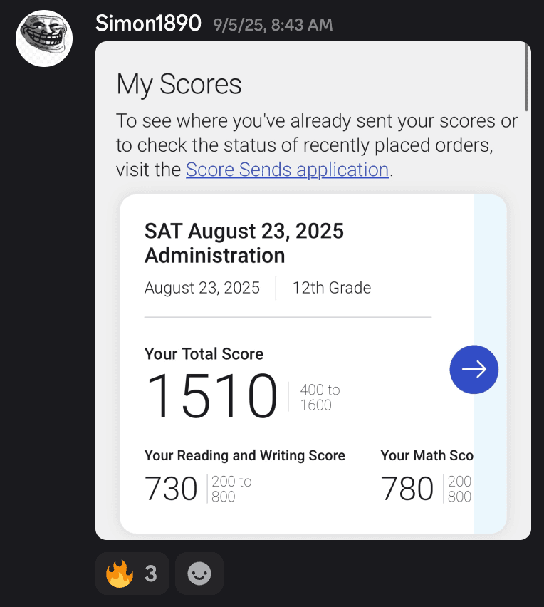 Score screenshot