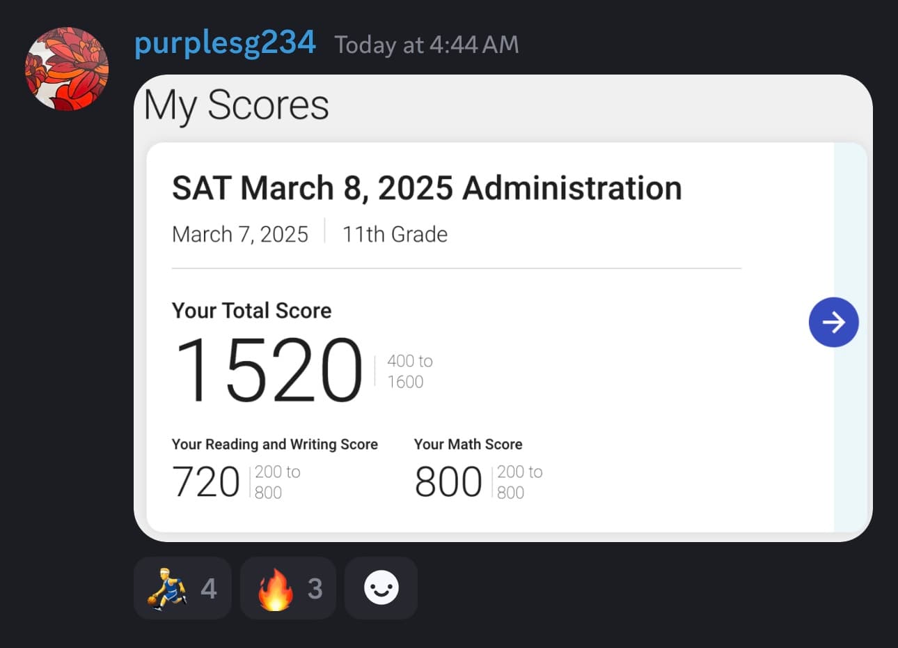 Score screenshot
