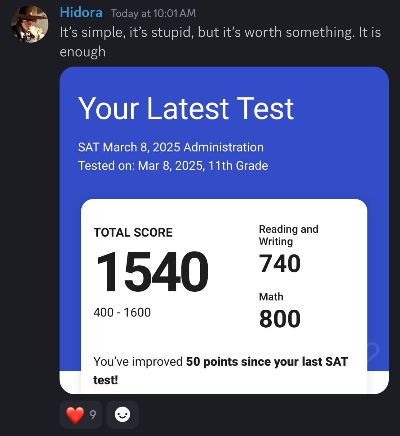 Score screenshot