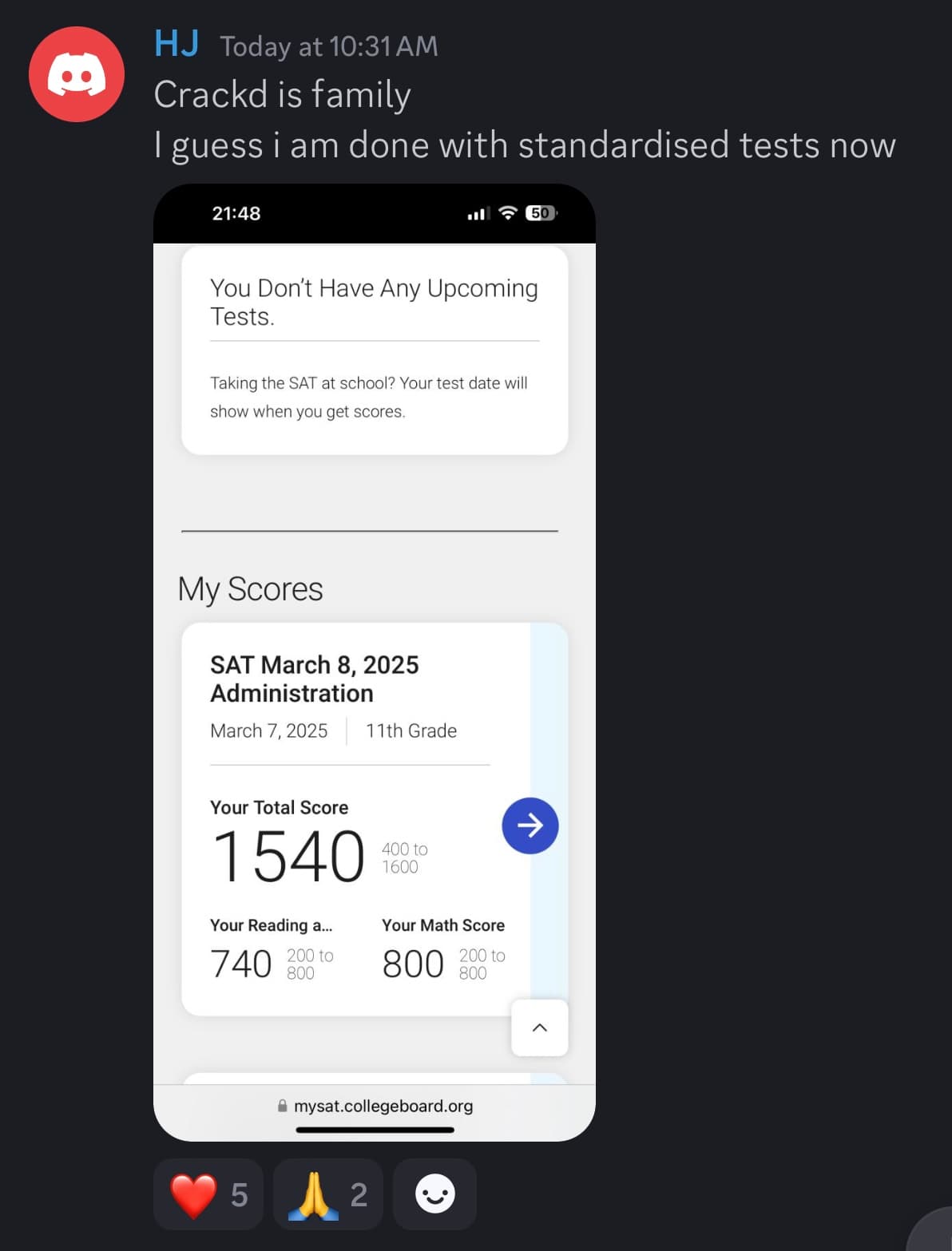 Score screenshot