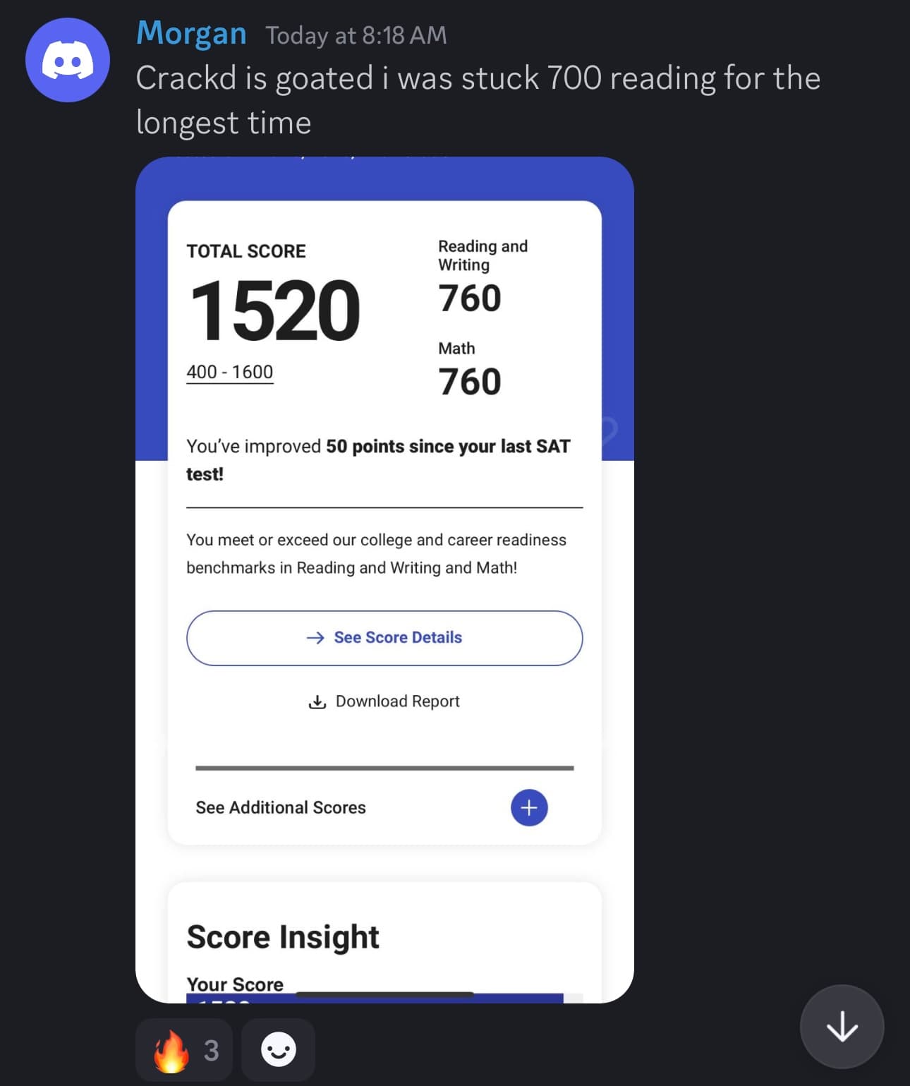 Score screenshot