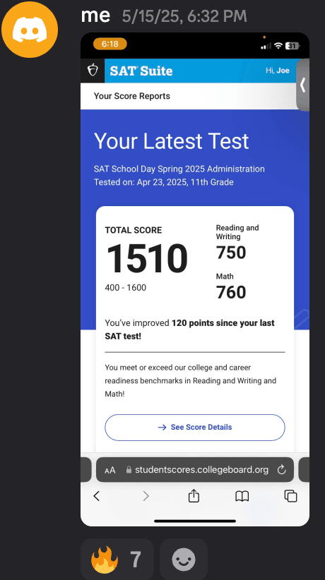 Score screenshot