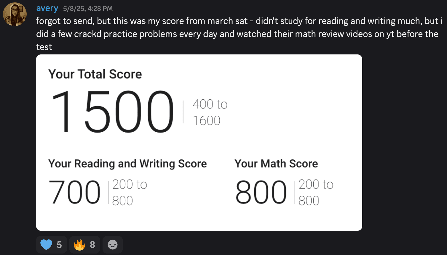 Score screenshot