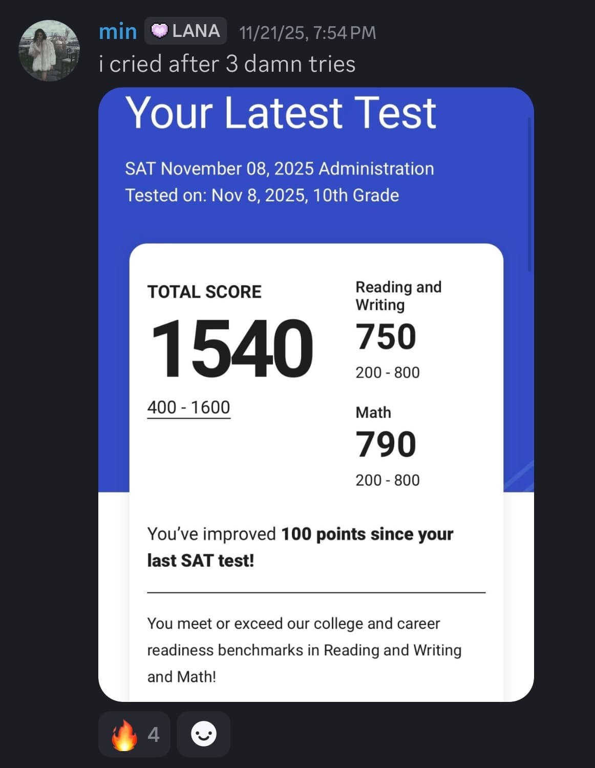 Score screenshot