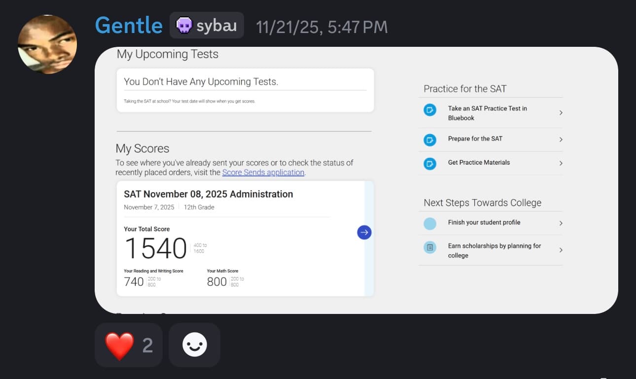 Score screenshot