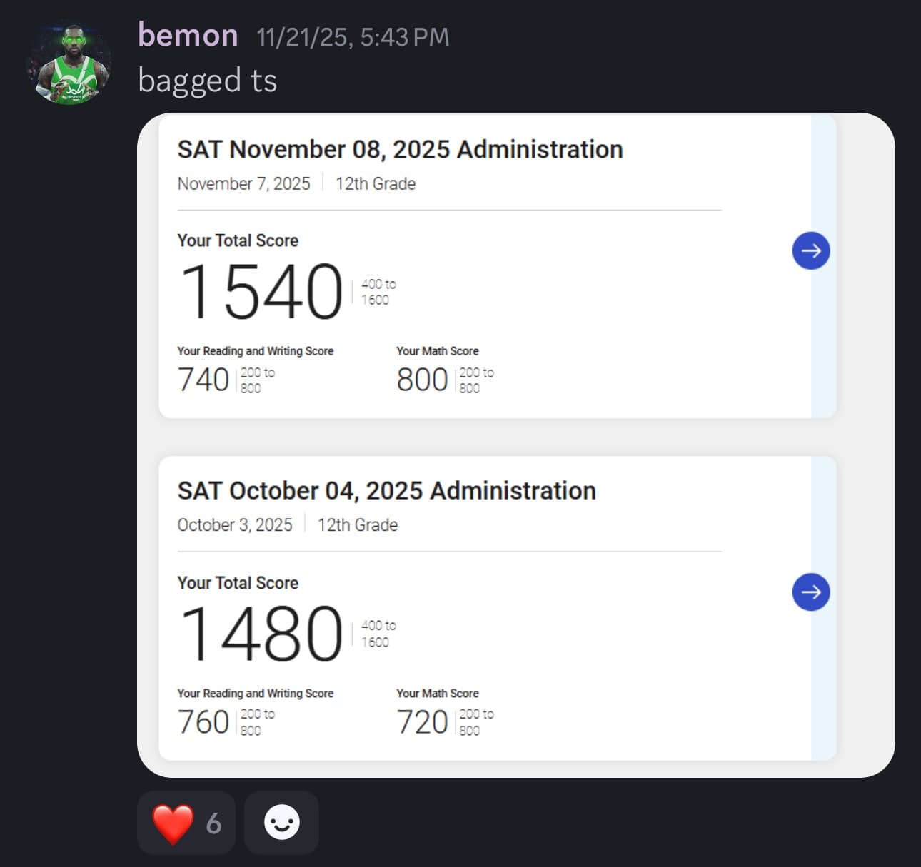 Score screenshot