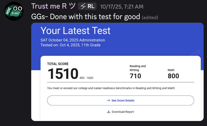 Score screenshot
