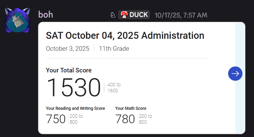 Score screenshot