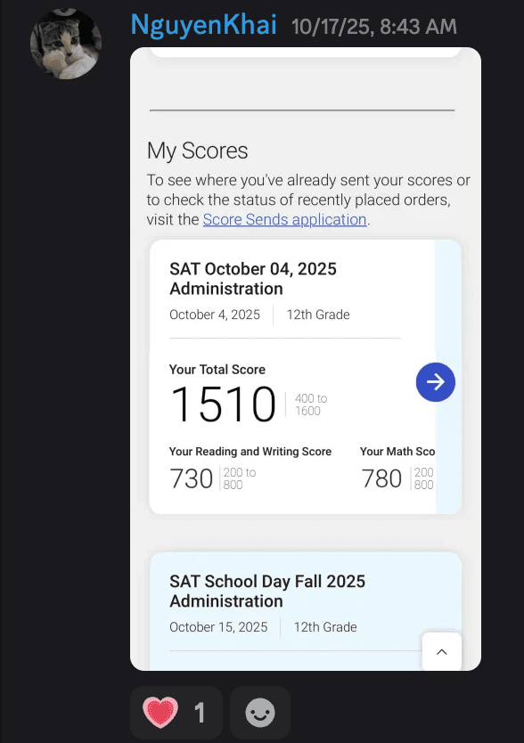 Score screenshot