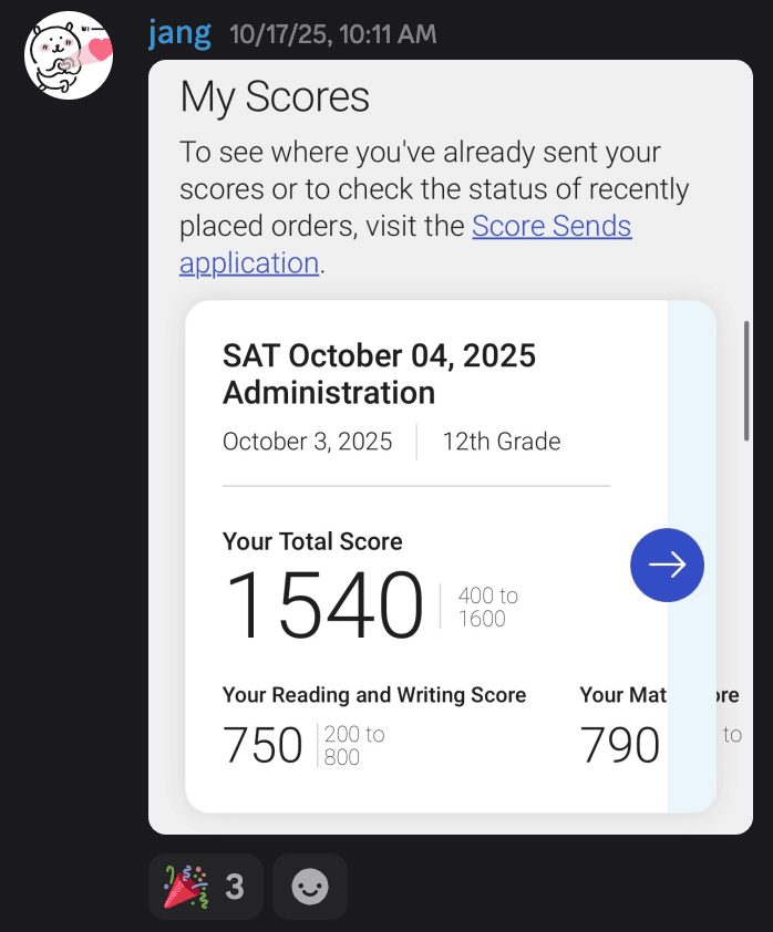 Score screenshot