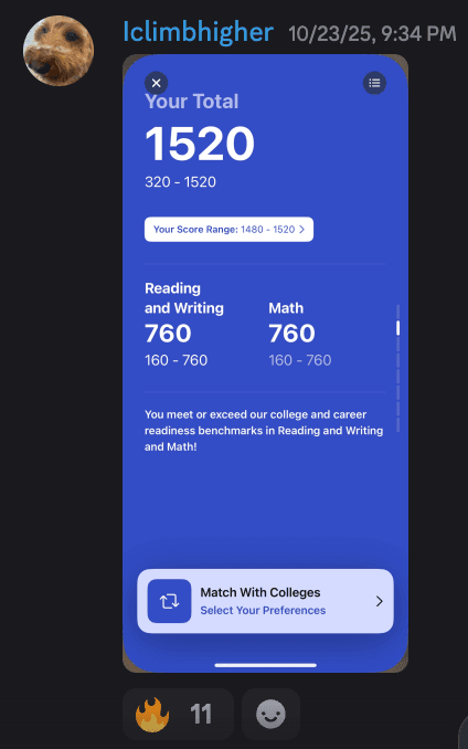 Score screenshot