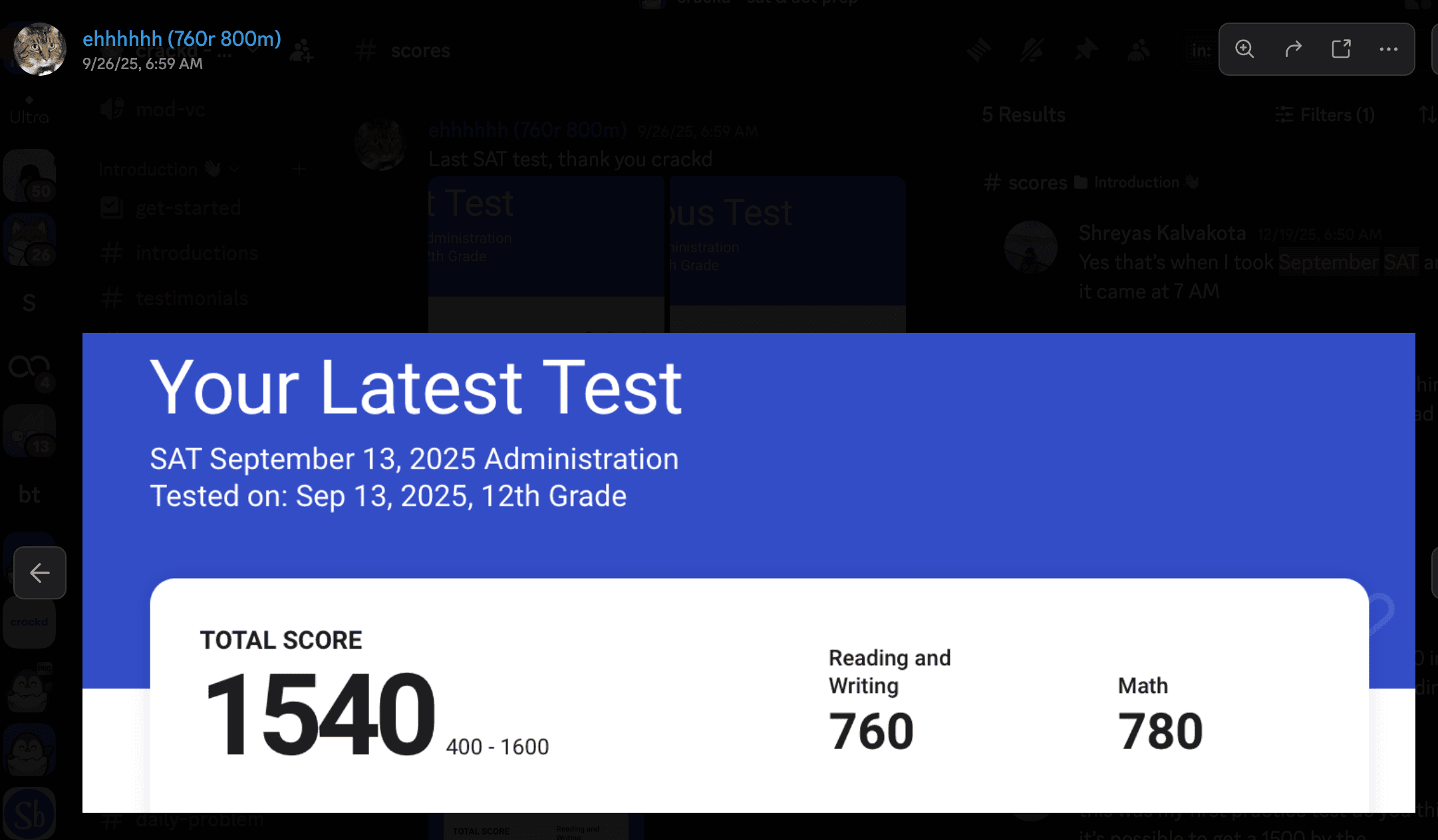 Score screenshot