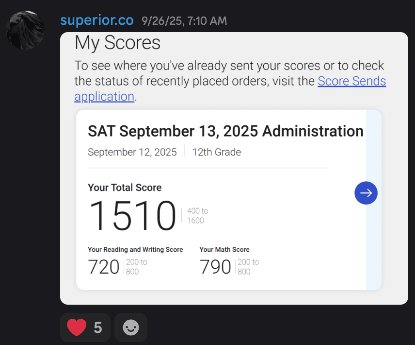 Score screenshot