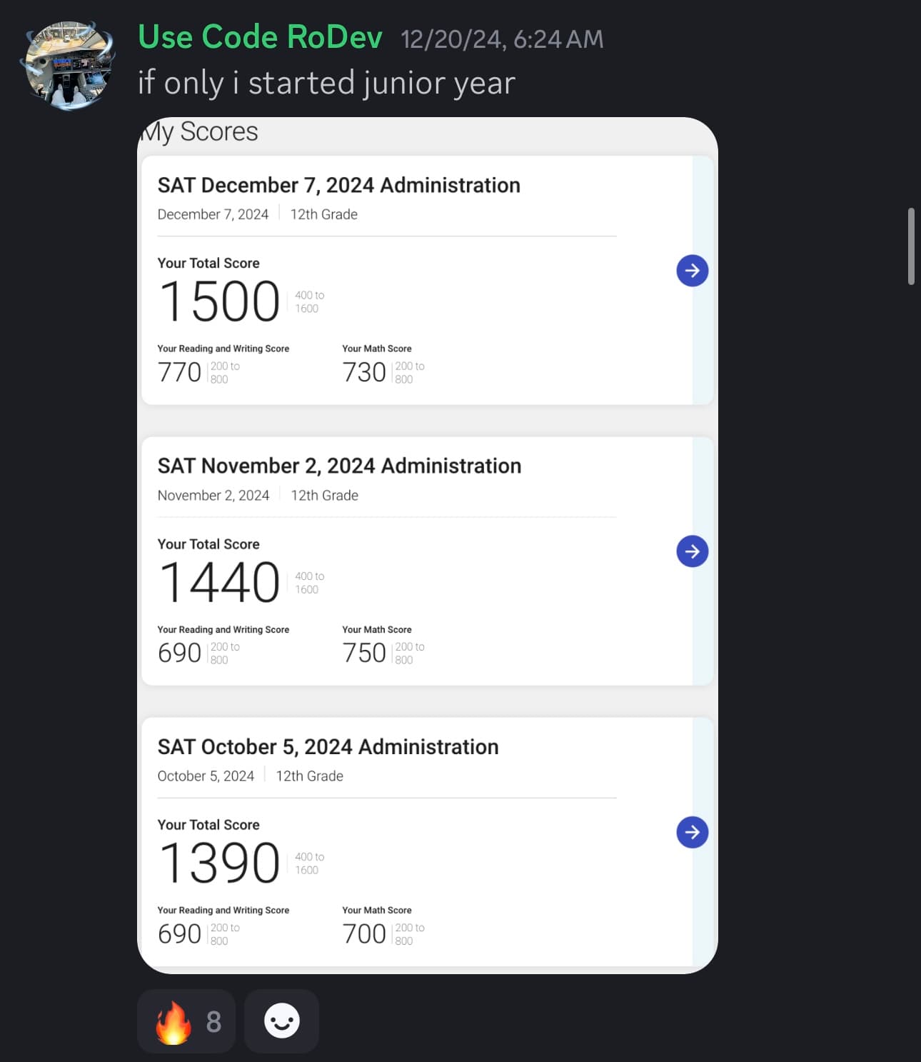 Score screenshot