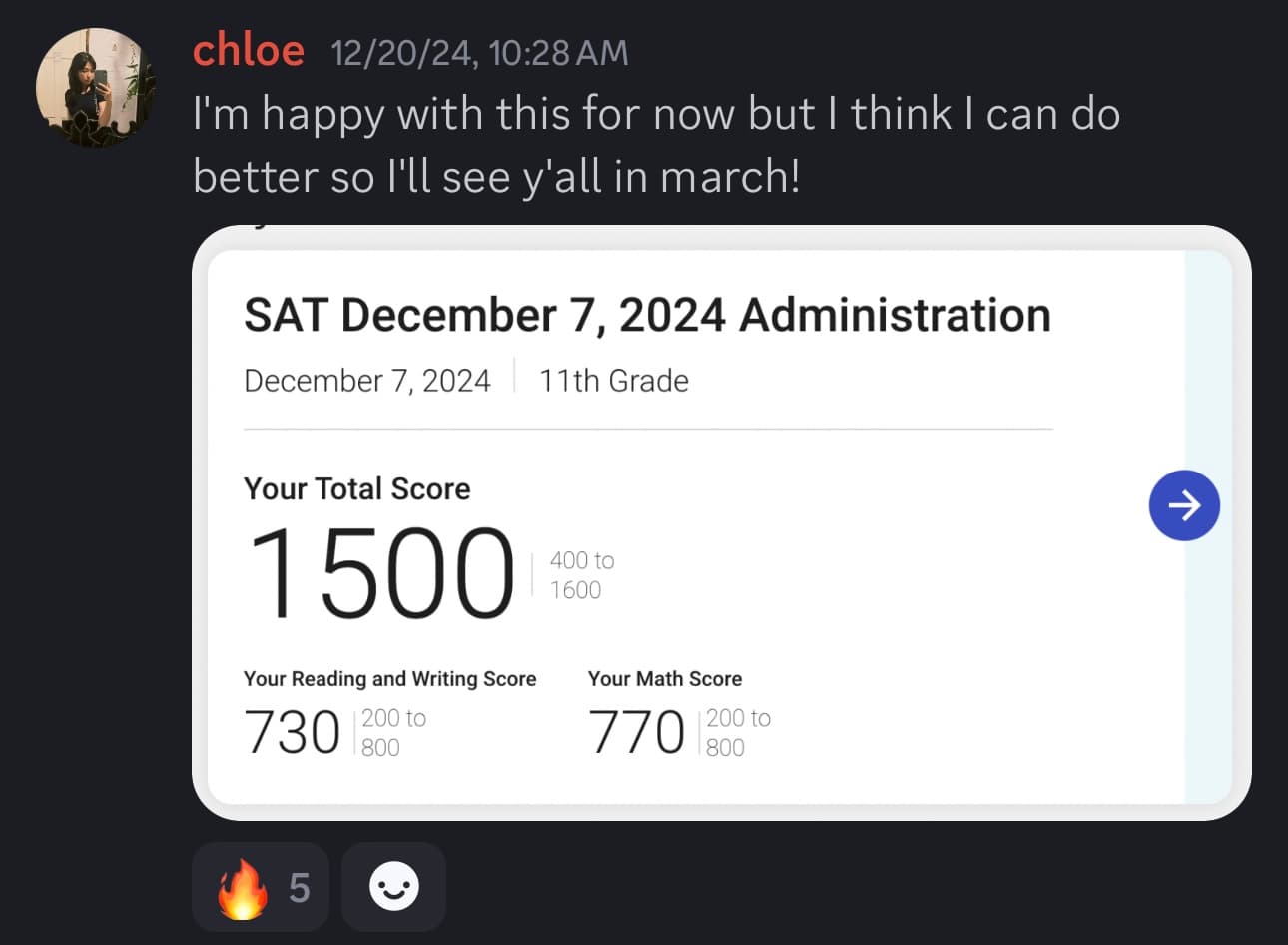 Score screenshot
