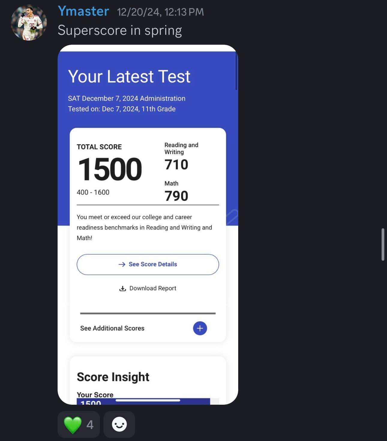 Score screenshot