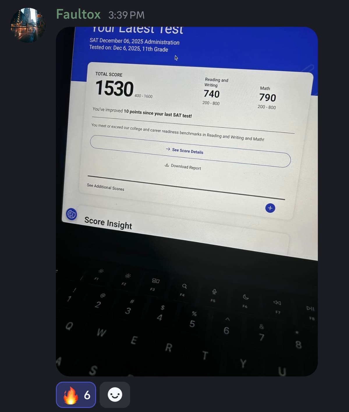 Score screenshot