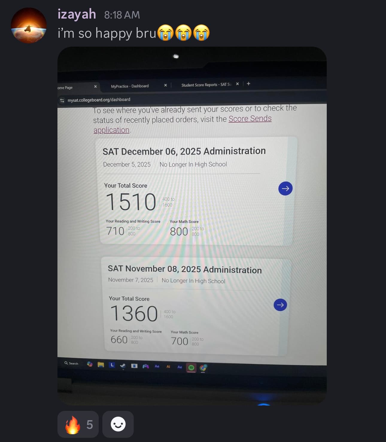 Score screenshot