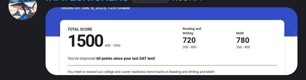 Score screenshot