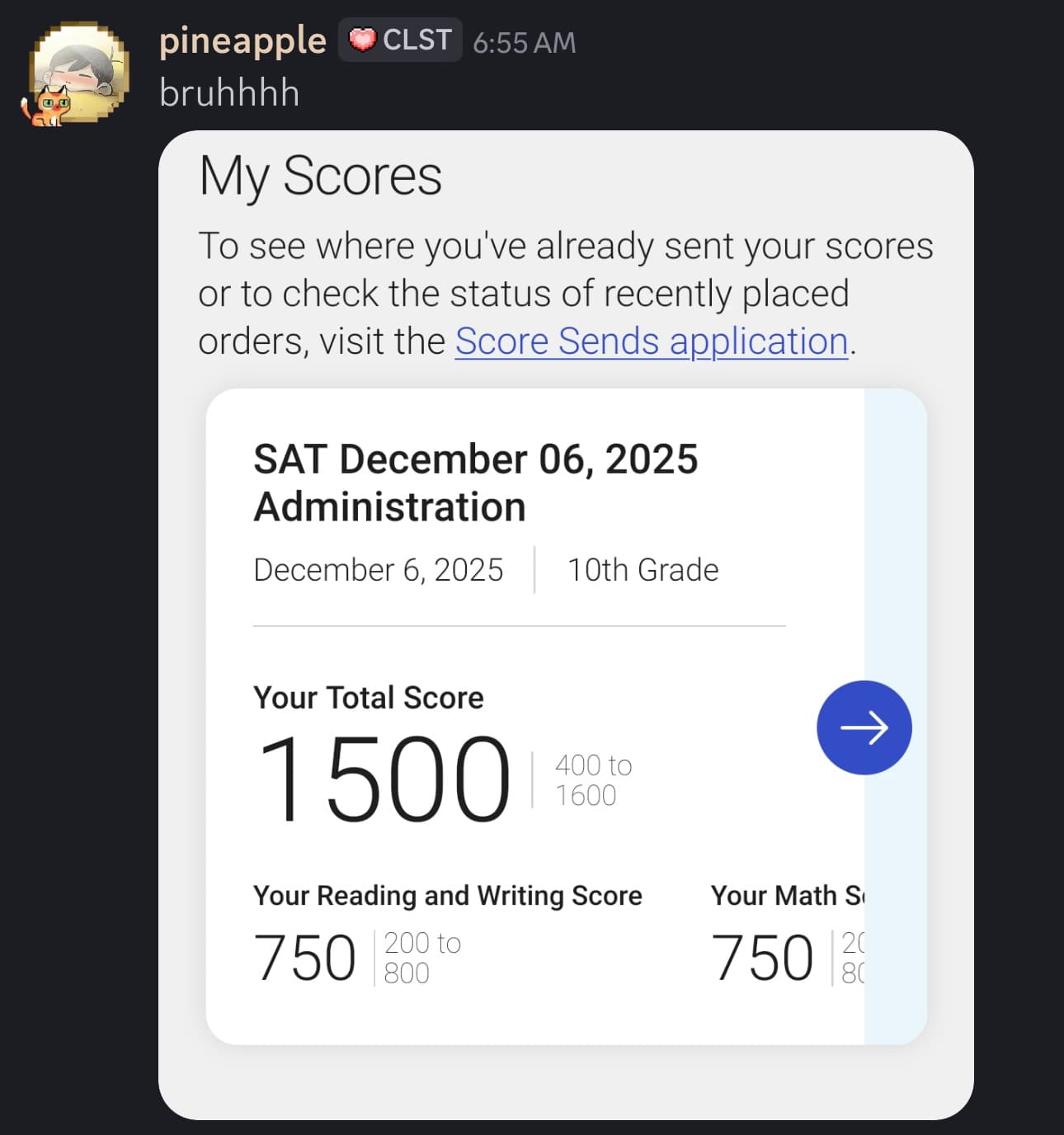 Score screenshot