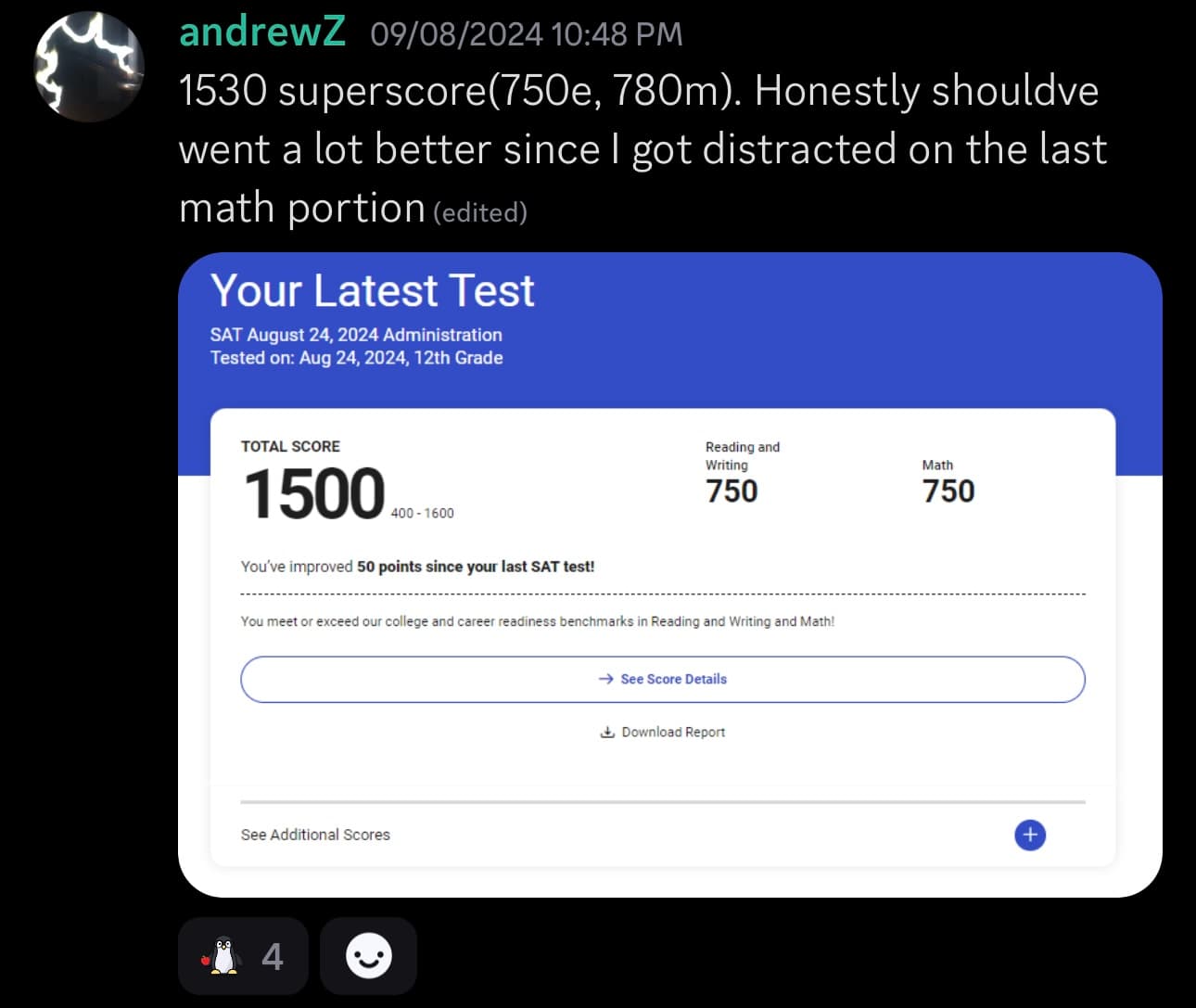 Score screenshot