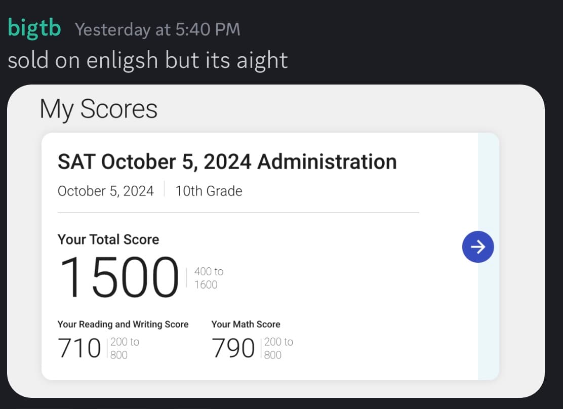 Score screenshot