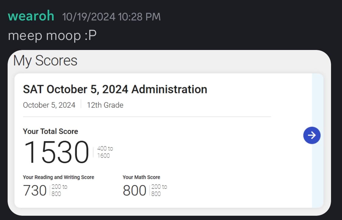 Score screenshot