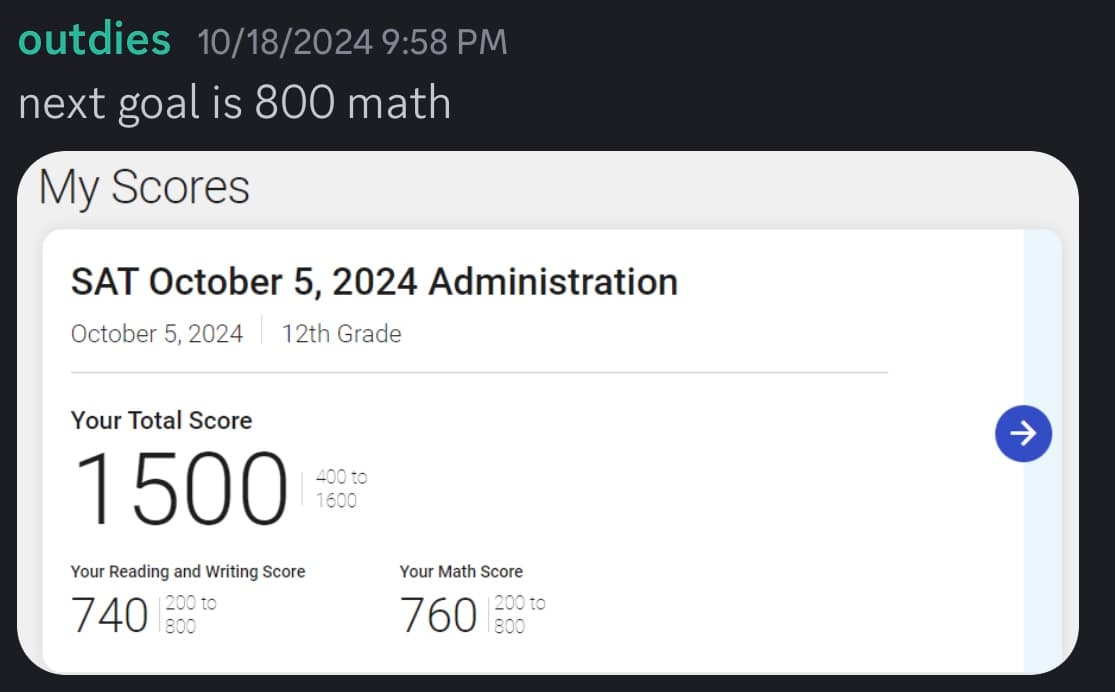 Score screenshot