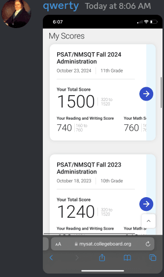 Score screenshot