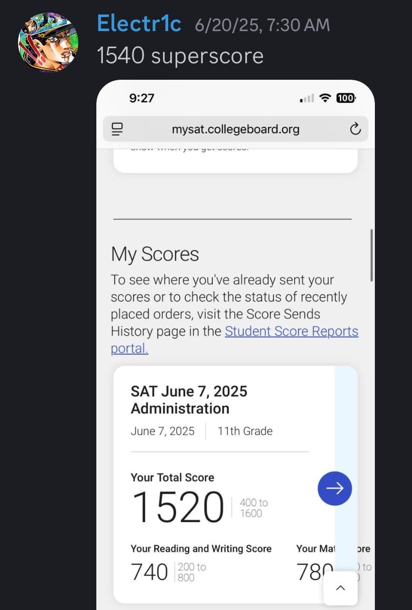Score screenshot