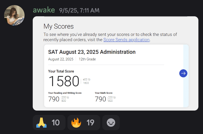 Score screenshot