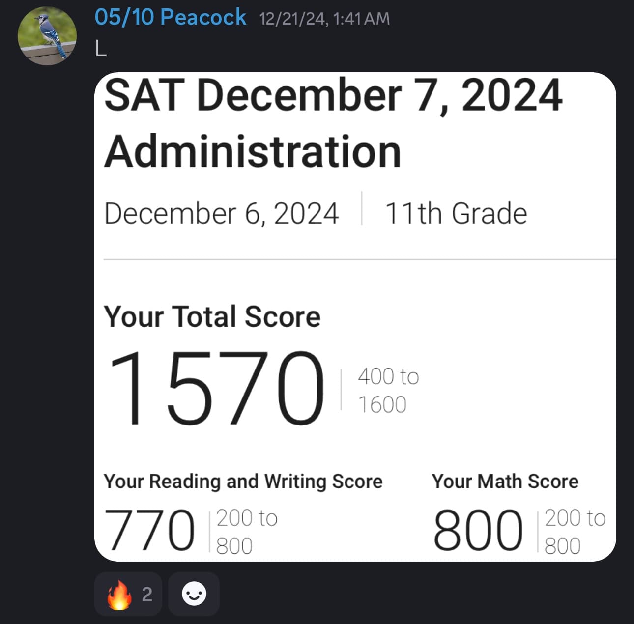 Score screenshot