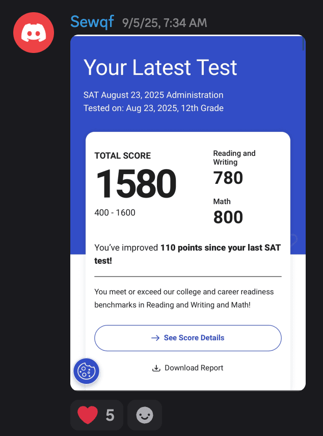 Score screenshot