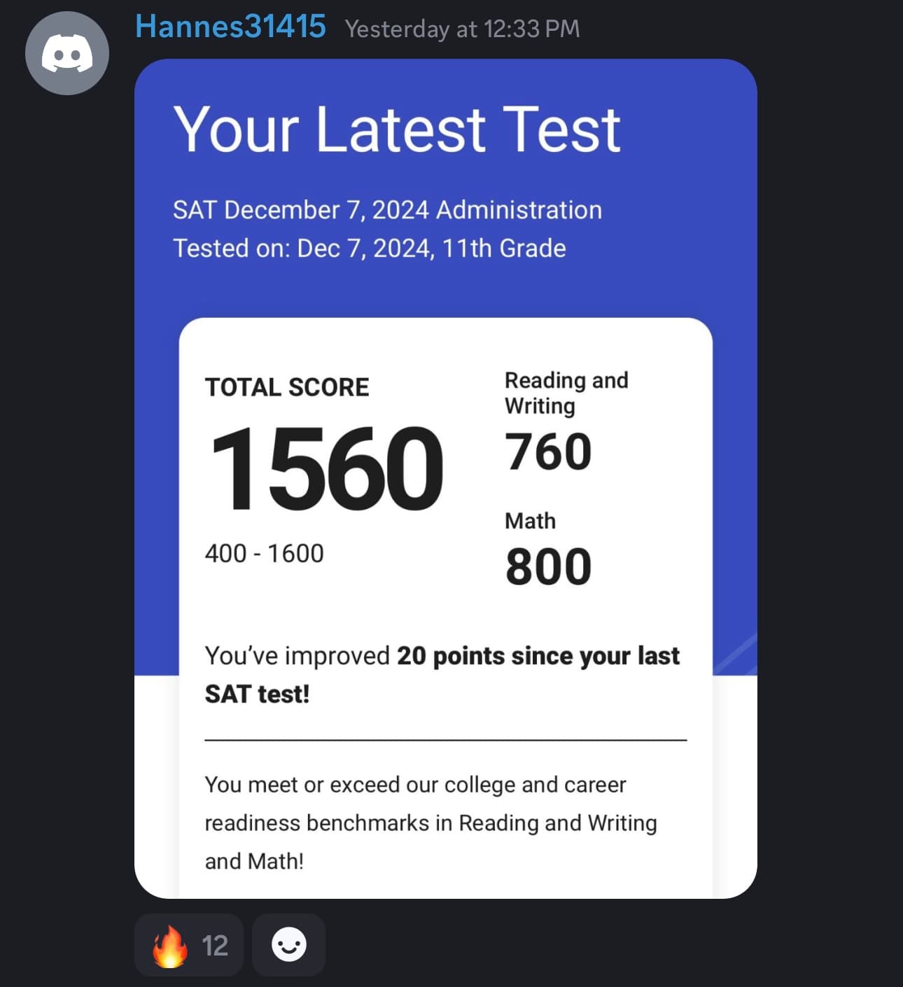 Score screenshot