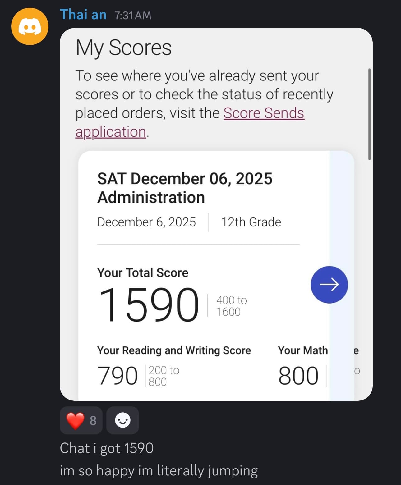 Score screenshot