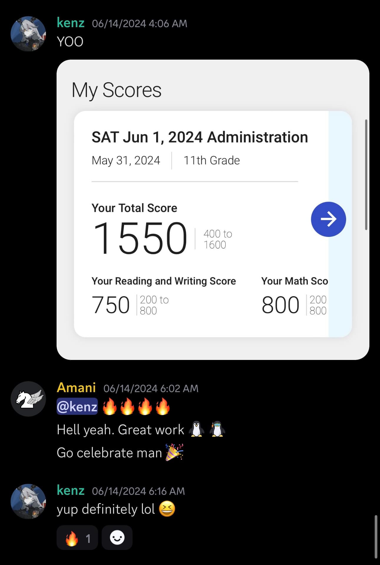 Score screenshot