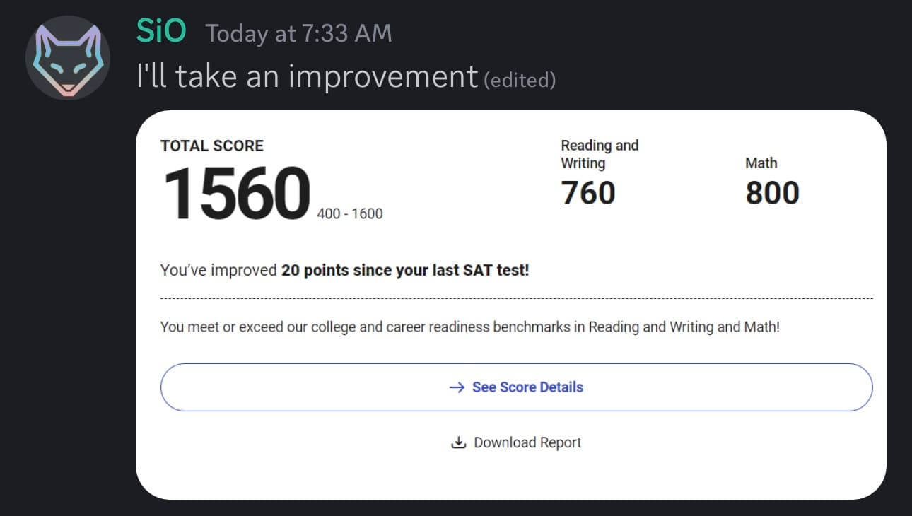 Score screenshot