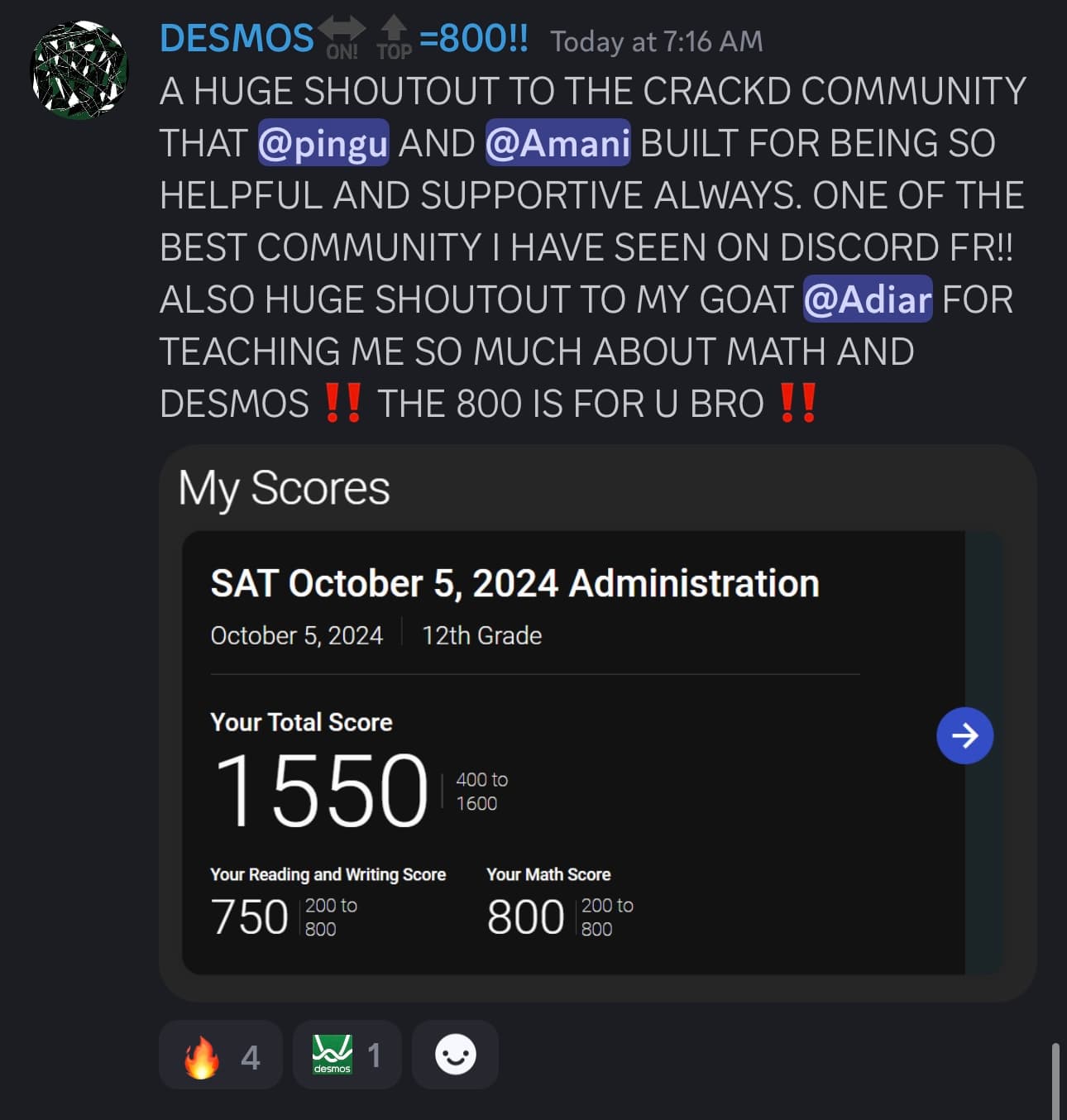 Score screenshot