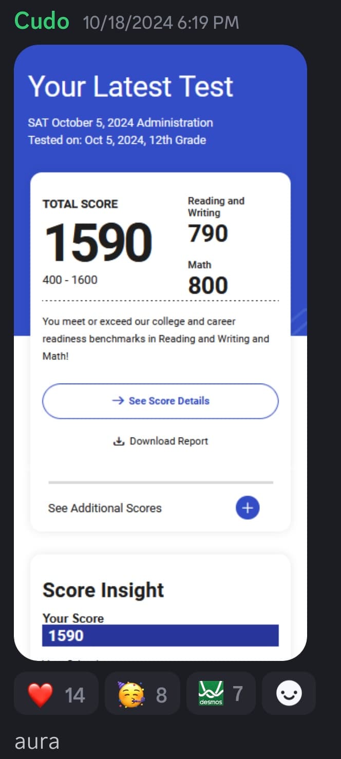 Score screenshot
