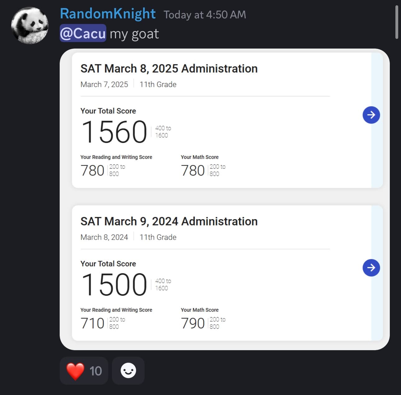 Score screenshot