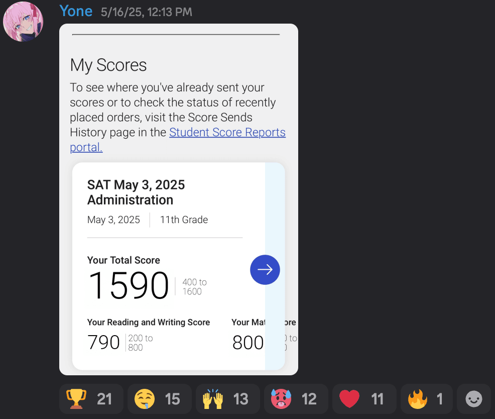 Score screenshot