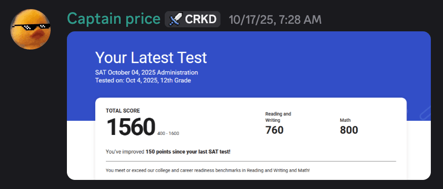 Score screenshot