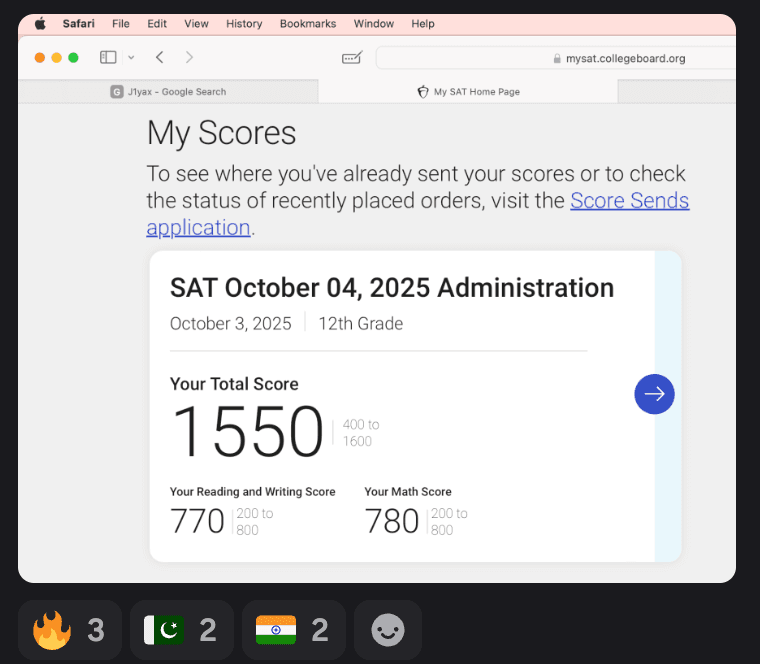 Score screenshot