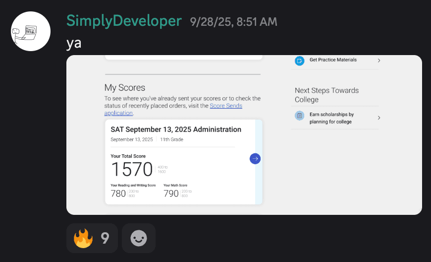 Score screenshot