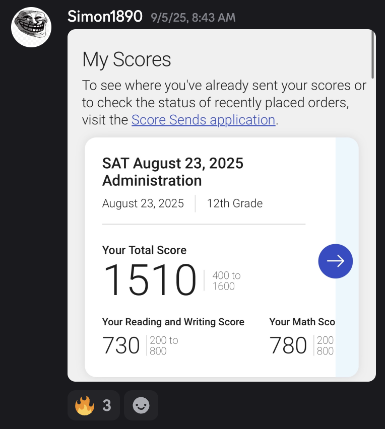 Score screenshot