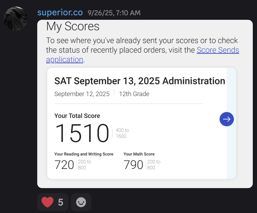 Score screenshot