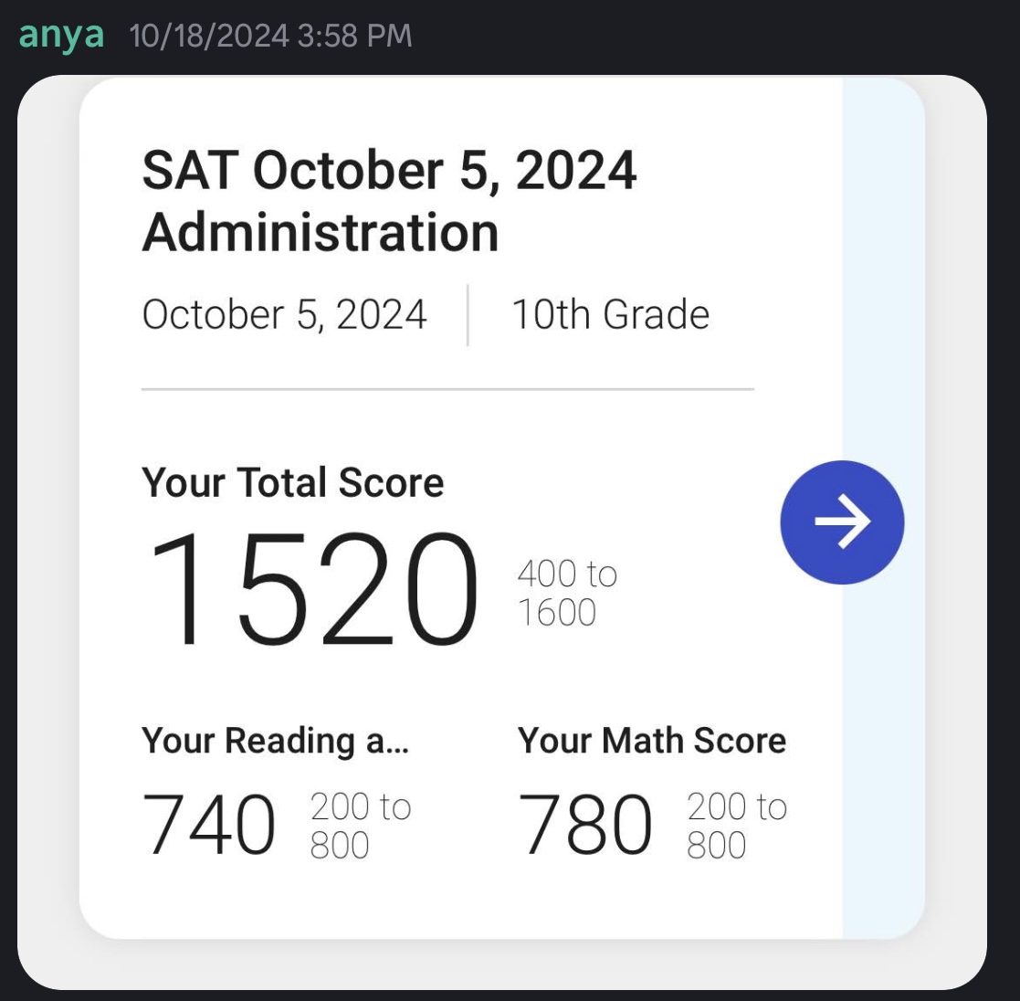 Score screenshot