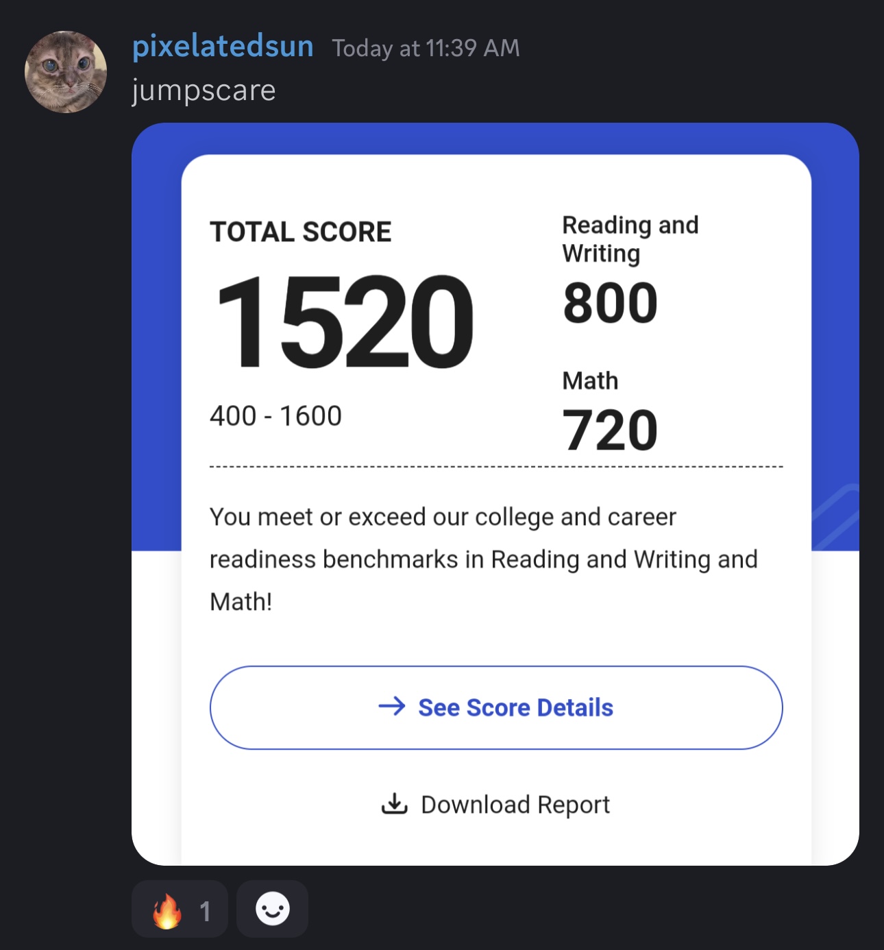 Score screenshot