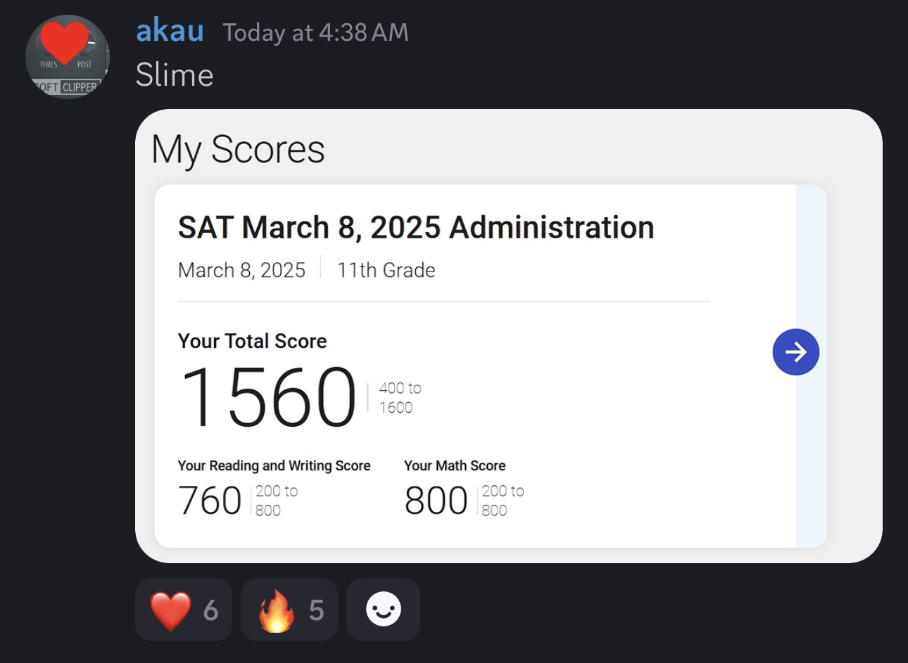 Score screenshot